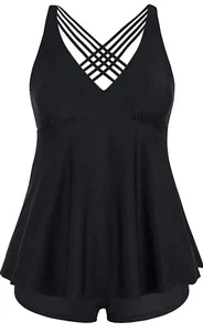 Aqua Eve Plus Size Tankini Two Piece Swimsuits with Shorts for Women 24W - Picture 1 of 3