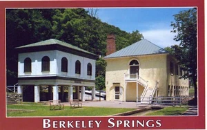 Haupttrinkquelle altes römisches Badehaus Berkeley Springs State Park Postkarte - Bild 1 von 2