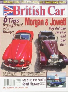 British Car Magazine, DEC 98/JAN 99, Morgan & Jowett, Cruising PCH, Mini Buyer's - Picture 1 of 3