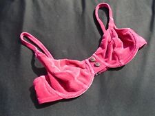 Red Corduroy Underwire Vintage Women's TANGPO ROSE Swimsuit Bikini Top S