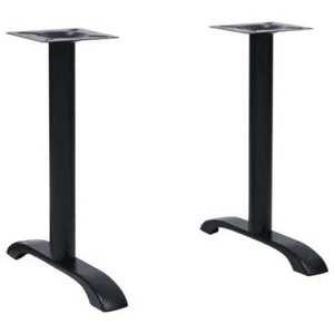 Bistrotisch-Gestelle 2 Stk. Schwarz 61x8x72 cm Gusseisen - Bild 1 von 7