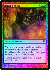 Blazing Shoal FOIL Betrayers of Kamigawa HEAVILY PLD Red Rare MTG CARD ABUGames