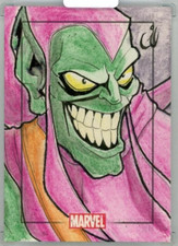 2010 RITTENHOUSE Marvel Heroes and Villains Sketch Card Green Goblin by Chachi