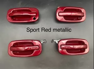 1999-2006 Tahoe Silverado Sierra Suburban Yukon - DOOR HANDLE SET 4 Sport Red - Foto 1 di 11