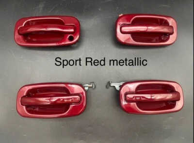 Tahoe Silverado Sierra Suburban Yukon 1999-2006 - Juego de 4 manijas de puerta rojo deportivo Foto 1 de 4