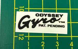 old school bmx decals stickers gen 1 odyssey gyro cup black on clear - Bild 1 von 1