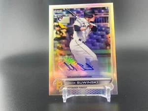 2022 Topps Chrome Update Jack Suwinski RC Auto Refractor AC-JSU  - Picture 1 of 2