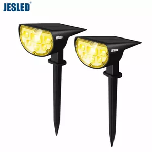 JESLED LED Solar Lights Landscape Garden Yard Outdoor Spotlights Wall Lawn Lamps - Picture 1 of 15