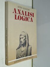 ANALISI LOGICA Avviamento allo studio del latino Guido Silvestro Loffredo 1988