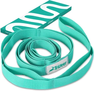 Trideer Stretching Strap, 10 Loop Non-Elastic Yoga Strap for Exercise, & Therapy - Picture 1 of 7