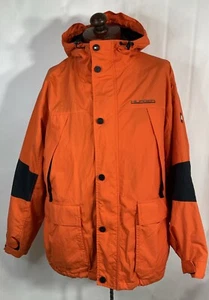 Vintage Tommy Hilfiger Cold Stop Ski Coat Colorblock Jacket 90s Hooded Large - Picture 1 of 19