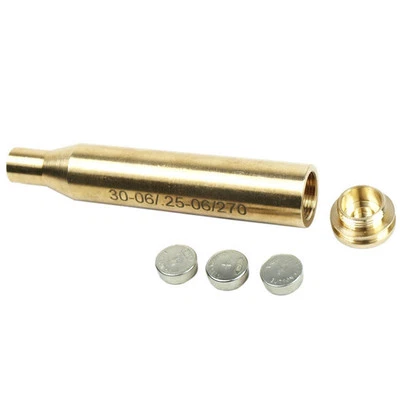 Red Dot Laser Brass Bore Sighter for 30-06 Springfield .25-06 / 270 Free Battery - Image 1 of 4