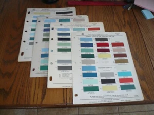 1957 1958 1959 1960 DeSoto Ditzler Color Chip Paint Sample - 4 Years - Bild 1 von 1