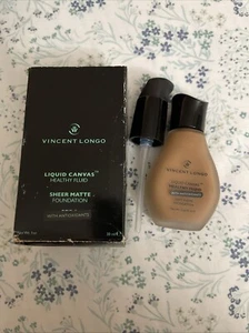 VINCENT LONGO LIQUID CANVAS SHEER MATTE FOUNDATION #11 Rich Sienna 30 Ml/1 Oz - Picture 1 of 3
