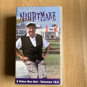 2 Video VHS Box Set Jimmy Tarbucks Nightmare Holes Of Golf Volumes 1 And 2 - Picture 1 of 7