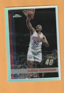 Clarence Weatherspoon Philadelphia 76ers 1997-98 Topps Chrome Refractor 4C - Bild 1 von 2