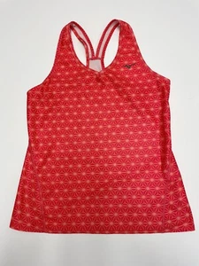 Mizuno Athletic Racerback Tank Top Red & Orange Star Print in Sz: L - Picture 1 of 9