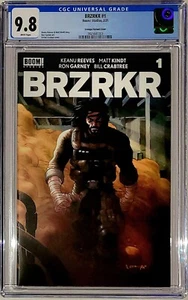 BRZRKR #1 CGC 9.8 (BOOM! 2021) Grampa 1:25 Virgin Variant KEANU REEVES Series - Picture 1 of 2