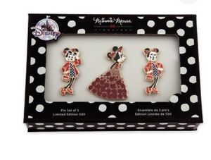 D23 Expo 2017 Minnie Mouse Signature Pin Set of 3 Limited Edition 500 Gift Boxed
