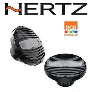 Hertz HMX 6.5C LD Coassiali 165 mm Marine Nautici Barca Nero Coppia LED RGB - Foto 1 di 1