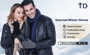 Winter Gloves for Men&Women Upgraded Touch Screen Cold Weather Thermal Lining US - Picture 1 of 17