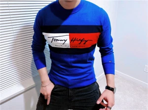 NWT Mens Tommy Hilfiger Signature Cotton Sweater S M L XL - Picture 1 of 24