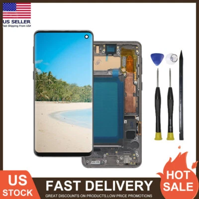 For Samsung Galaxy S10 G973 LCD Display Touch Screen Digitizer Assembly Tools US - Image 1 of 4