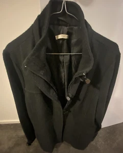 Womens Winter Black Coat Size 16 - Picture 1 of 2