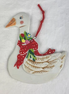 Clay-Born Collectables MOTHER GOOSE 1984 CHRISTMAS Ornament Chris Graham Mecham - Picture 1 of 4