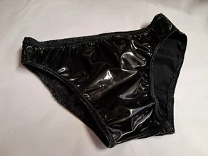 Hecho a mano Hombres Negro PVC s m l o XL Trajes de baño personalizados BREVE MOSTRADO ropa interior EE. UU. - Imagen 1 de 2