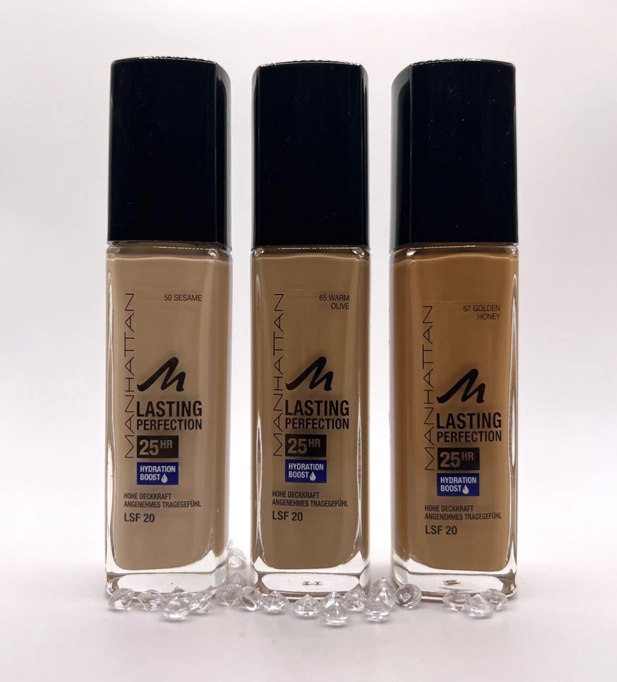 Manhattan Lasting Perfection Make Up 25 h Halt FARBAUSWAHL je 30 ml NEU - Bild 1 von 1