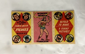 Carpetas de cómic Topps 1966 - Wonder Woman #12 / Babe Ruth DC JLA DESPLEGADAS - Imagen 1 de 2