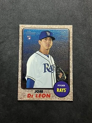 2017 Topps Heritage High Number Chrome /999 Jose De Leon #THC-642 Rookie RC - Image 1 of 2
