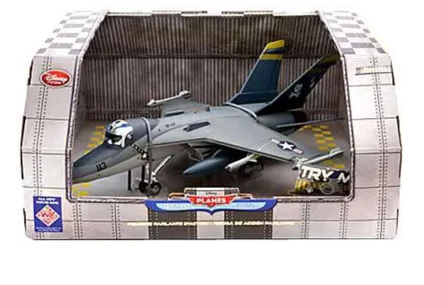 Disney Planes Bravo F-18 Super Hornet Airplane Talking Action Figure damaged box - Image 1 of 1