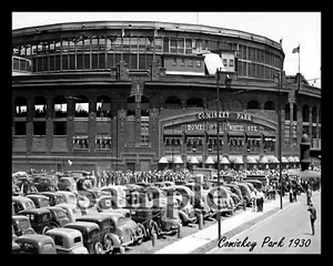 1930 Chicago White Sox Comiskey Park schwarz & weiß 8 x 10 Foto Bild - Bild 1 von 1