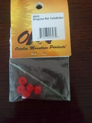 October Mountain Products Stronglove rojo turbo botón  Foto 1 de 3