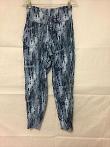 Old Navy Active Blue White Tie Dye Powersoft Athletic Pants Women's M