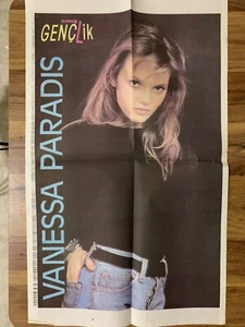 VANESSA PARADIS ORIGINAL VINTAGE TÜRKISCHES MAGAZIN GESCHENK POSTER SELTEN - Bild 1 von 1