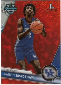 Aaron Bradshaw 23/24 Bowman Chrome U University 1st ORANGE Refractor /25 UK OSU - Bild 1 von 2