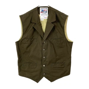 Schaefer Silver Anniversary 2007 Steamboat Springs Green Western Vest Large USA - Picture 1 of 7