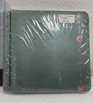 全新 Creative Memories Sage 粉色花朵 7x7 剪贴簿相册 12 页/保护 — 第 1/4 张图片