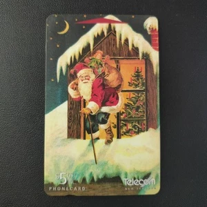 Tarjeta telefónica Nueva Zelanda Telecomunicaciones Navidad Santa - Imagen 1 de 2
