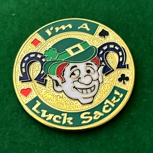 Golfball Marker/Kartenschutz I'm A Luck Sack - 2-seitig - 1,5" Metall - Bild 1 von 2