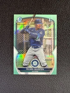 2023 Bowman Chrome Prospects Aqua Refractor Felnin Celesten /125 ROOKIE 1st RC - Bild 1 von 6