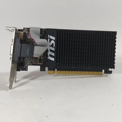 MSI NVIDIA GeForce GT 710 2GB Low Profile Graphics Card DDR3 VGA DVI HDMI PCIe - Image 1 of 4