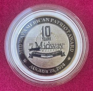 Moneta sfida - USS Midway American Patriot Award Battaglia degli eroi delle Midway 1942 - Foto 1 di 3