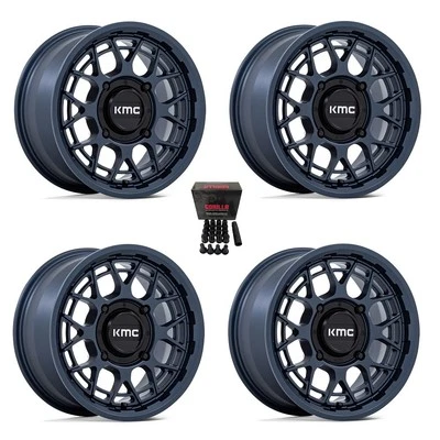 KMC Technic 15" Wheels Metallic Blue Kawasaki Teryx Mule - Image 1 of 3