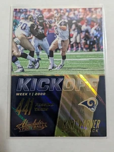 2017 Panini Absolute Kickoff KURT WARNER #5 ST. LOUIS RAMS 🏈 - Picture 1 of 2