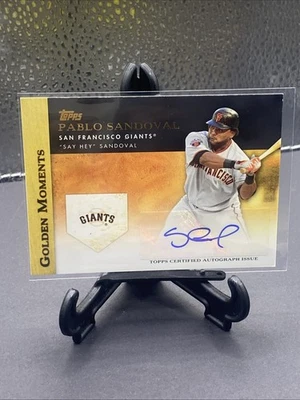 2012 Topps Pablo Sandoval Golden Moments Auto Autograph - Image 1 of 2