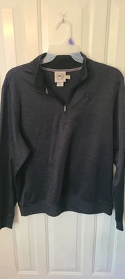 Sudadera Pullover Cinch 1/4 Cremallera Gris Oscuro Negra Manga Larga Talla XL Foto 1 de 4
